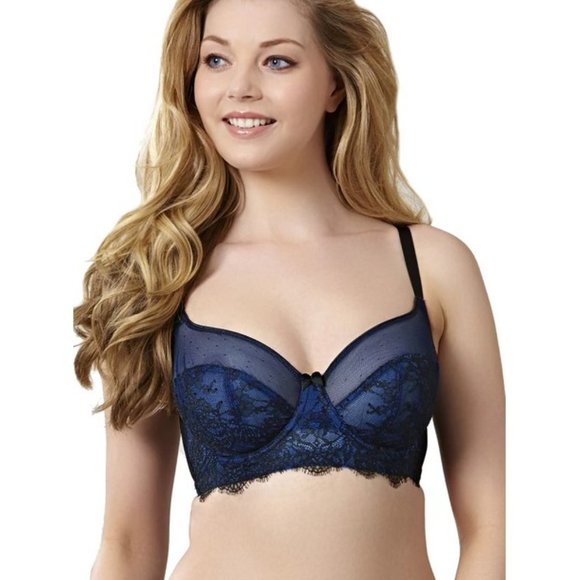 NWT Cleo By Panache Piper Longline Balconette Unlined Underwire Balcony Bra, 32J - Picture 1 of 12